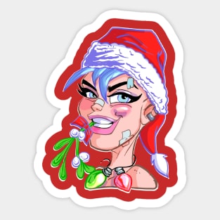 Tank Girl Xmas Sticker